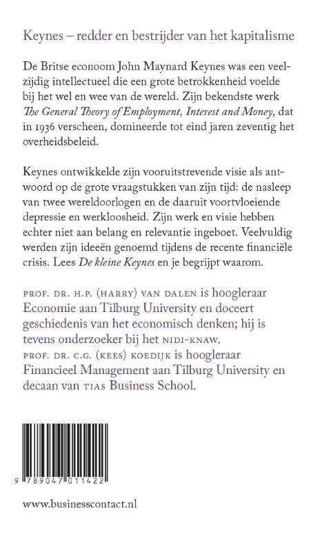 De kleine Keynes / Kleine boekjes - grote inzichten Kleine boekjes - grote inzichten - De kleine Keynes achterkant