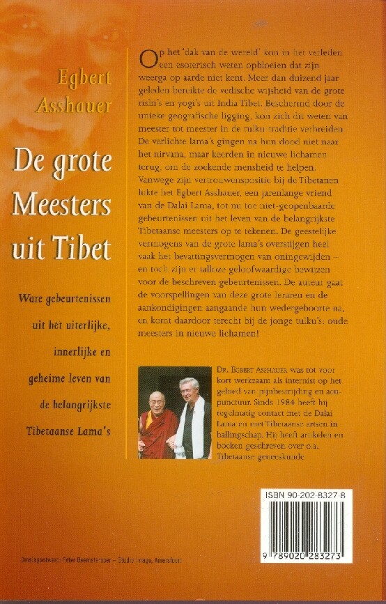 Grote meesters uit Tibet achterkant