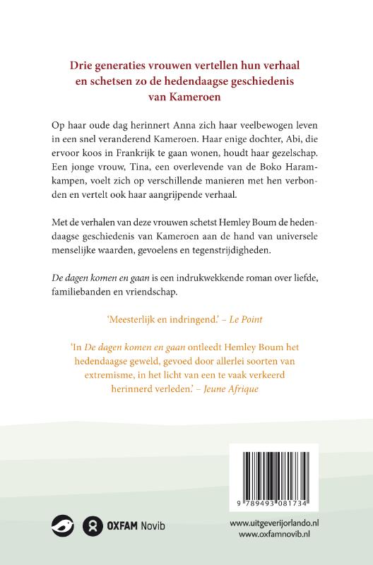 De dagen komen en gaan achterkant