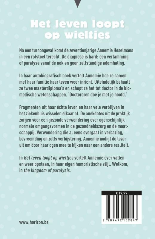 Het leven loopt op wieltjes achterkant