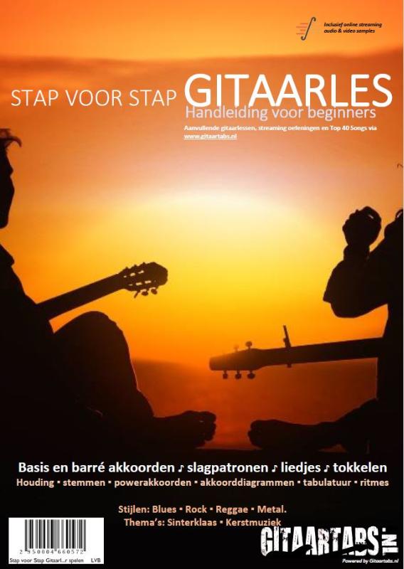 Gitaar boek voor beginners - Leer stap voor stap gitaar spelen - inclusief Online Videos & Samples achterkant