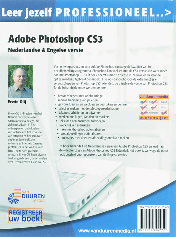 Leer jezelf Professioneel Adobe Photoshop CS3 / Leer jezelf PROFESSIONEEL... achterkant