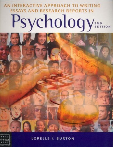 Interactive Approach to Writing Essays and Research Reports in Psychology