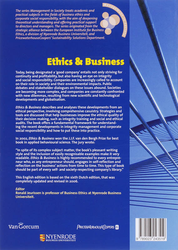 Ethics & Business / Management in Society achterkant