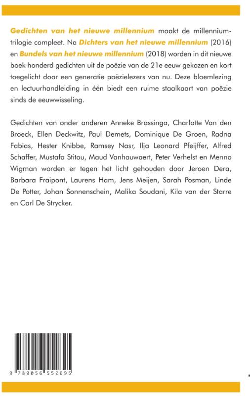 Gedichten van het nieuwe millennium achterkant