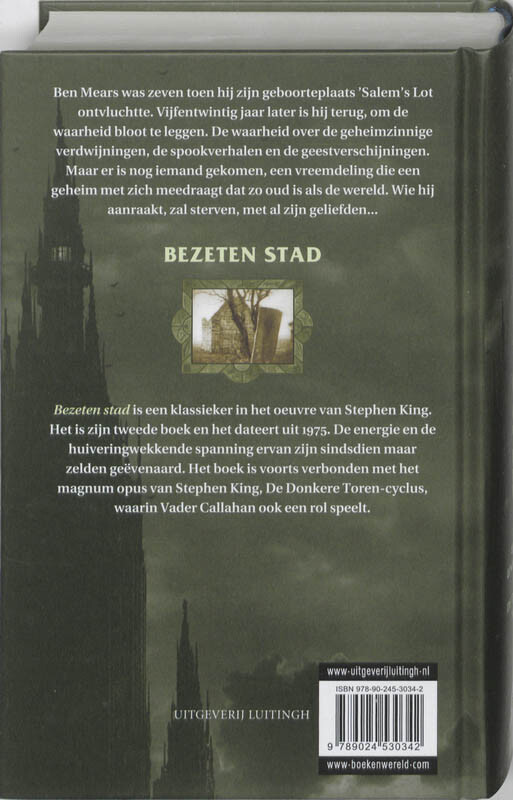 Bezeten stad / De donkere toren achterkant