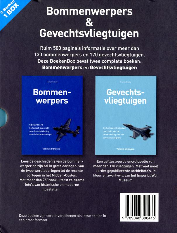 Bommenwerpers en gevechtsvliegtuigen achterkant