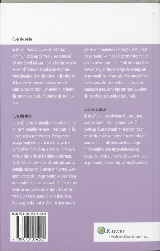 Uw uitgesproken uiterlijk / TaalAnker hoe formuleer ik het? / 68 achterkant