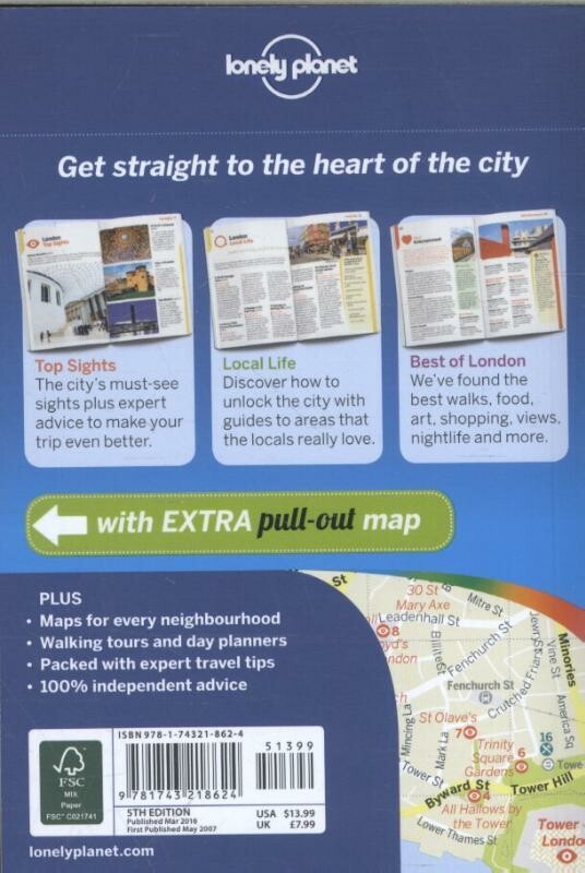Lonely Planet Pocket London dr 5 achterkant