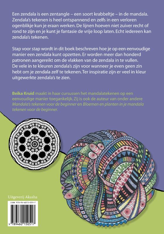 Zendala's ontwerpen en kleuren Zendala's ontwerpen en kleuren achterkant