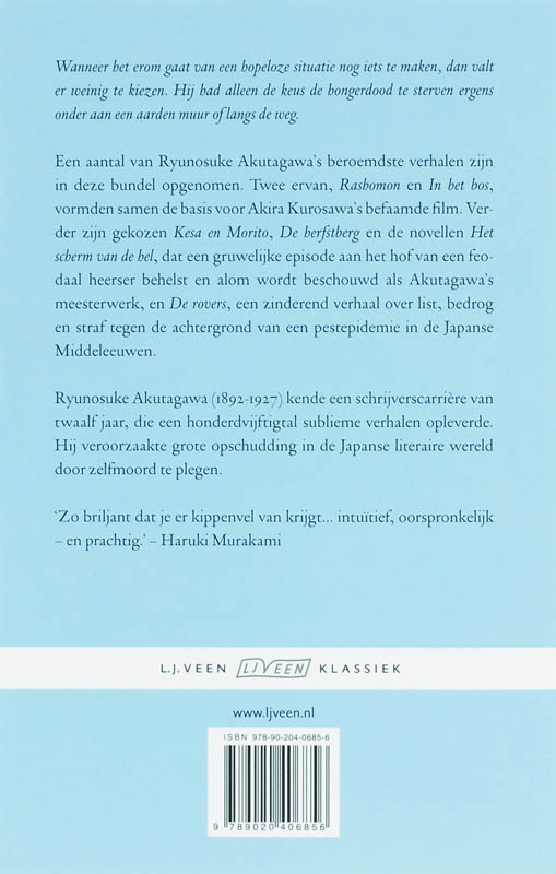 Rashomon / L.J. Veen klassiek achterkant