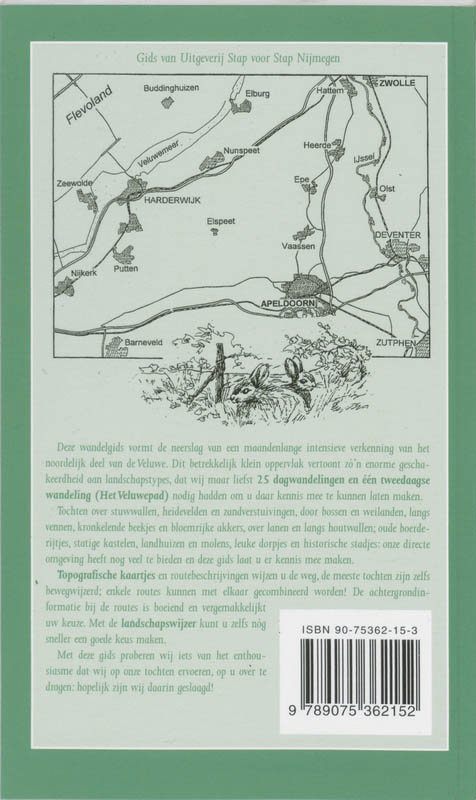 Wandelgids Voor Noord Veluwe achterkant