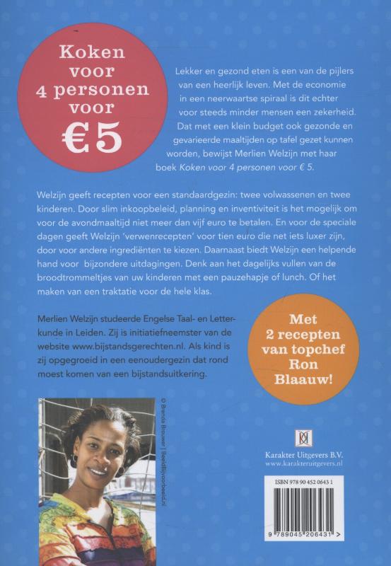 Koken voor 4 personen voor €5 Koken voor 4 personen voor €5 achterkant