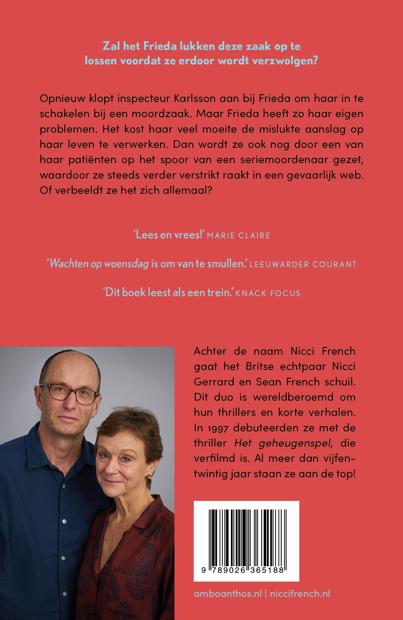 Wachten op woensdag / Frieda Klein / 3 achterkant