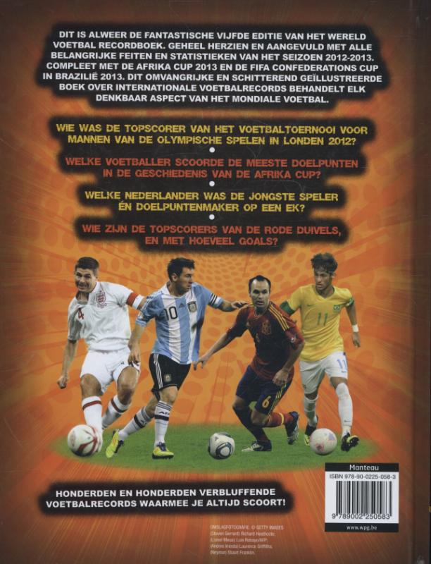 2014 wereldvoetbal recordboek achterkant