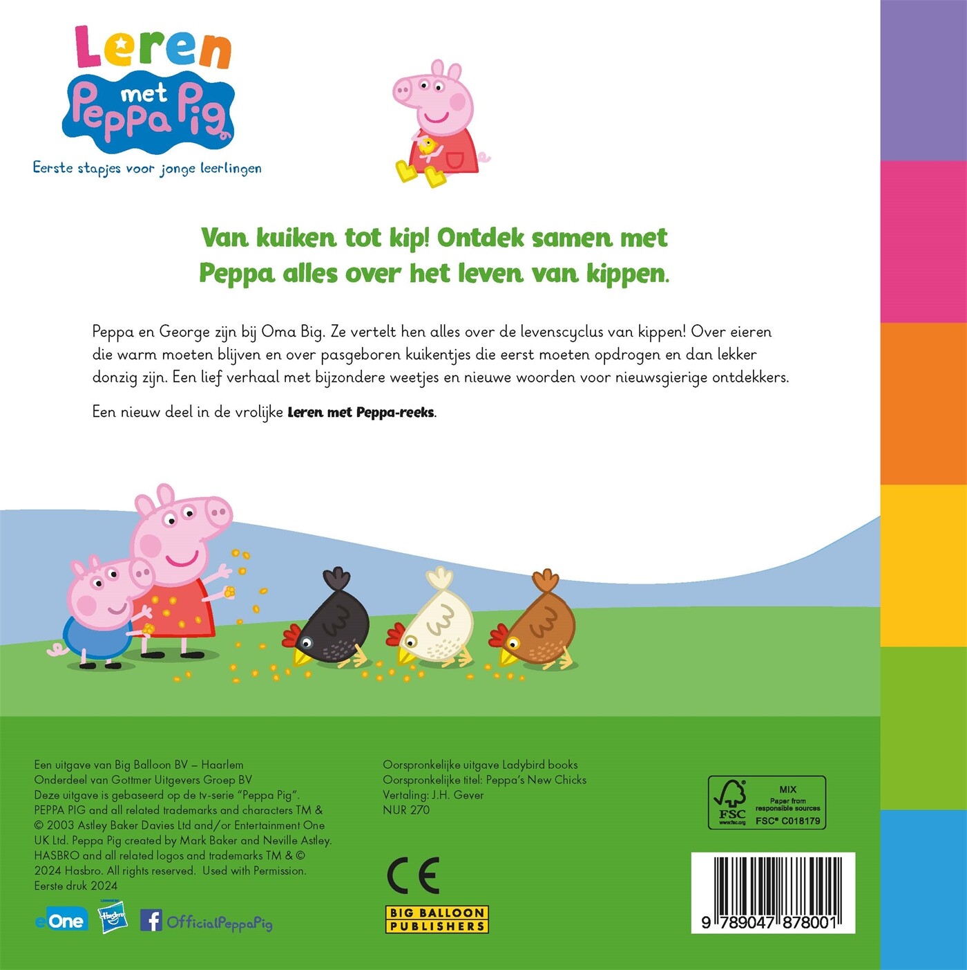Peppa's kleine kuikentjes / Leren met Peppa Pig achterkant