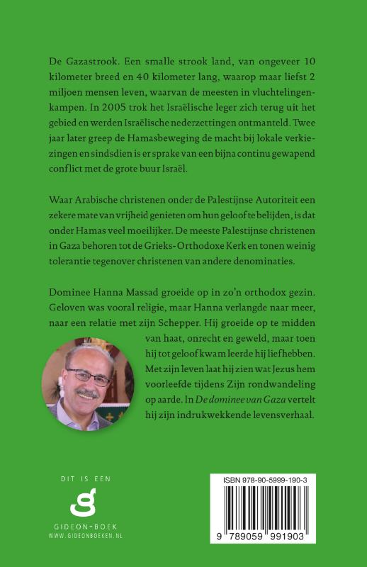 De dominee van Gaza achterkant