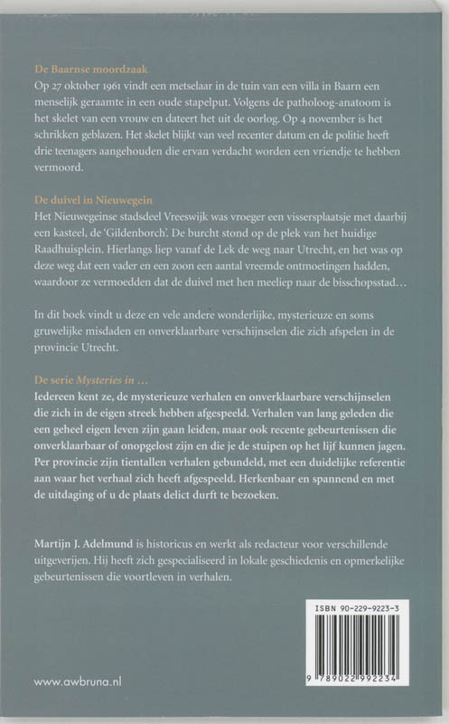 Utrecht / Mysteries in Nederland achterkant