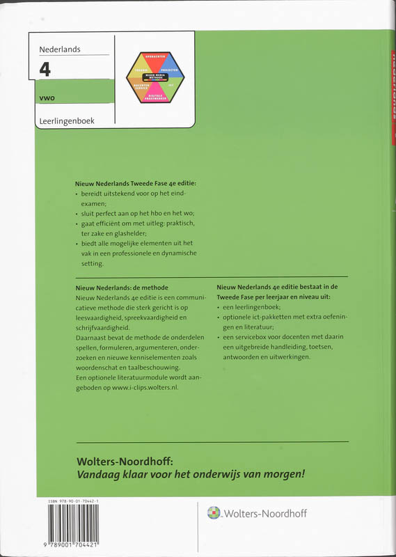 Leerlingenboek 4 VWO Nieuw Nederlands Leerlingenboek 4 VWO Nieuw Nederlands achterkant