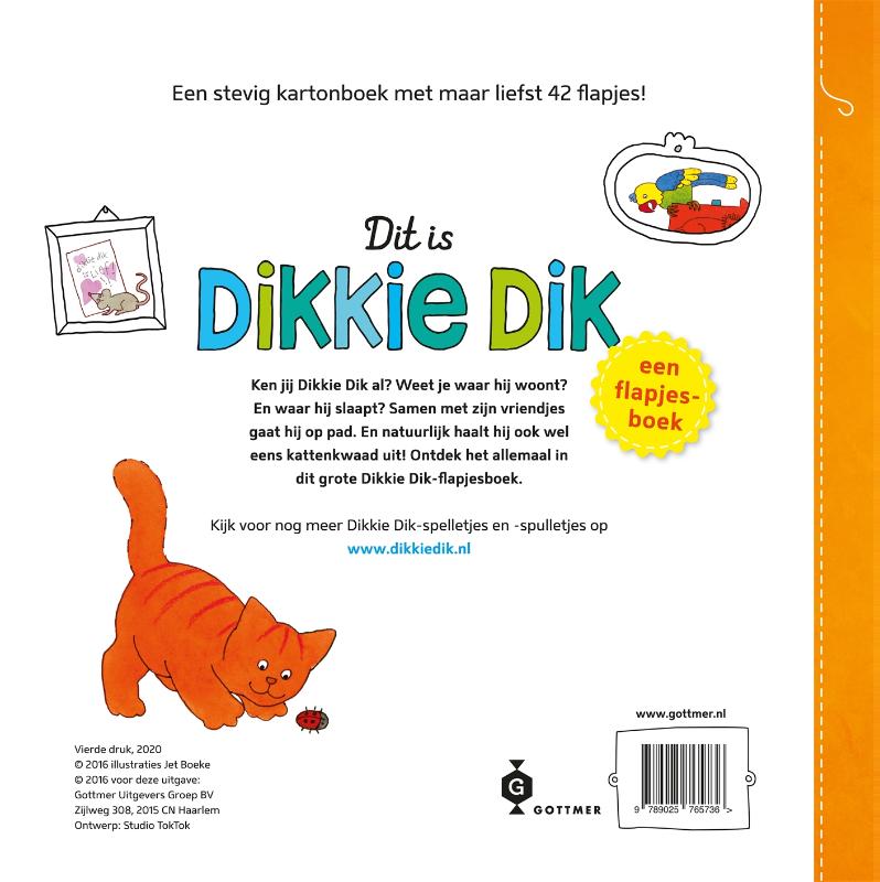 Dit is Dikkie Dik! / Dikkie Dik Dit is Dikkie Dik! / Dikkie Dik achterkant