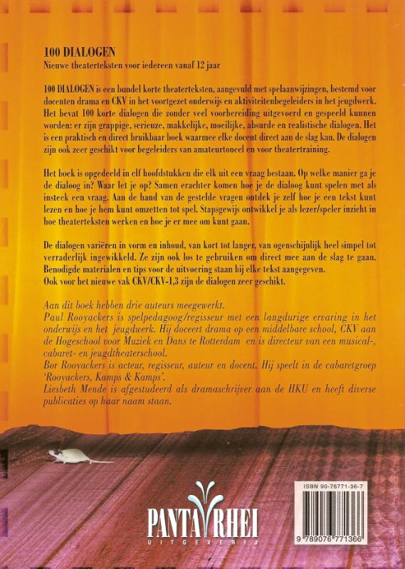 Honderd dialogen Honderd dialogen achterkant