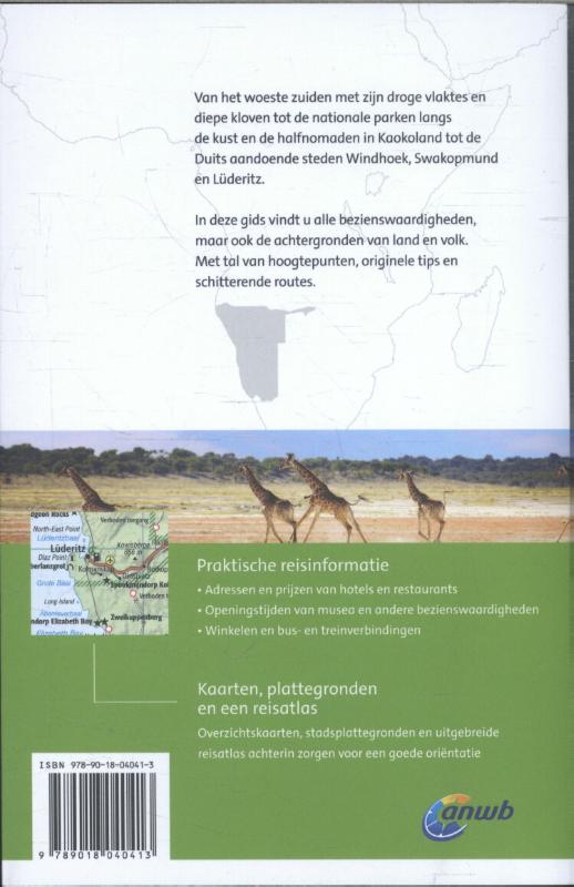 Namibië / ANWB wereldreisgids achterkant