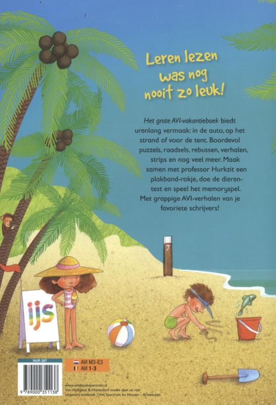 Het grote AVI vakantieboek AVI M3 - AVI E3 achterkant