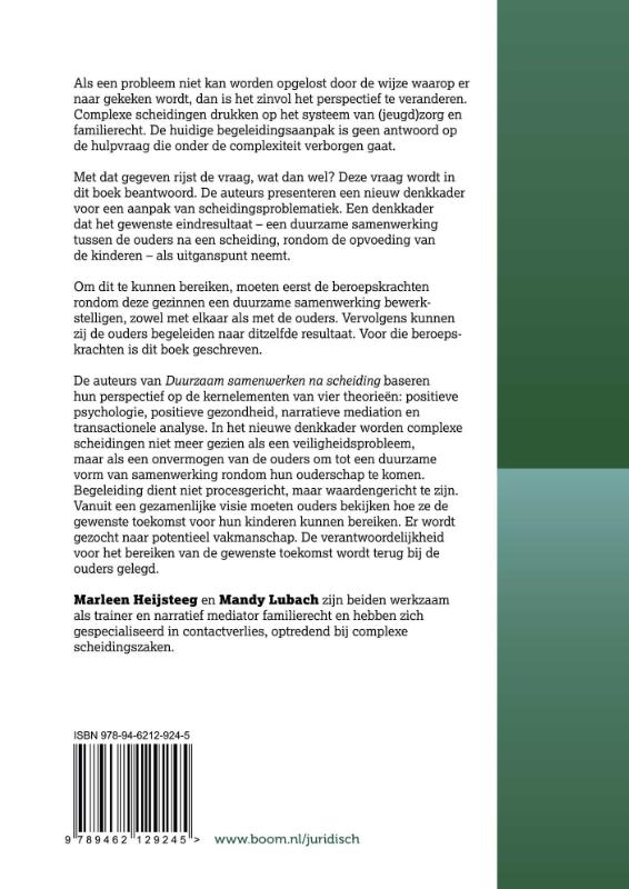 Duurzaam samenwerken na scheiding achterkant