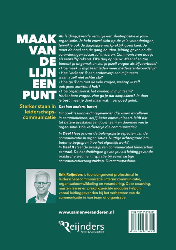 Maak van de lijn een punt achterkant