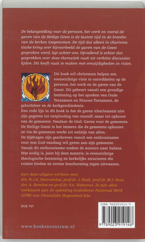 GAVEN VOOR DE GEMEENTE Gave Voor De Gemeente achterkant