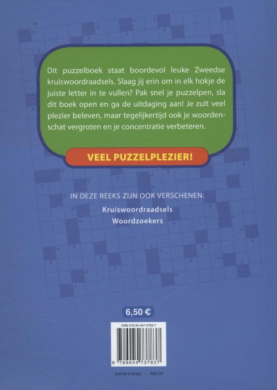 Puzzel je slim  -  Leerrijke Zweedse raadsels 10-12 jaar achterkant