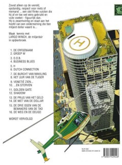 De weg en de deugd / Largo Winch achterkant