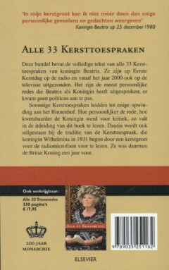 Alle 33 kersttoespraken achterkant