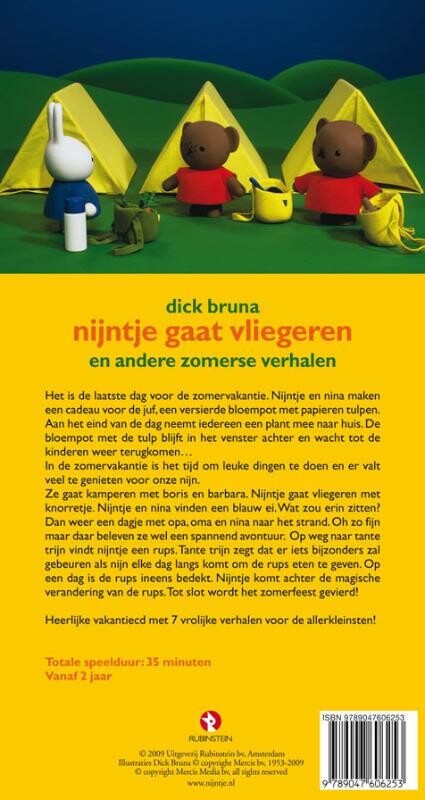Nijntje gaat vliegeren en andere zomerse verhalen achterkant