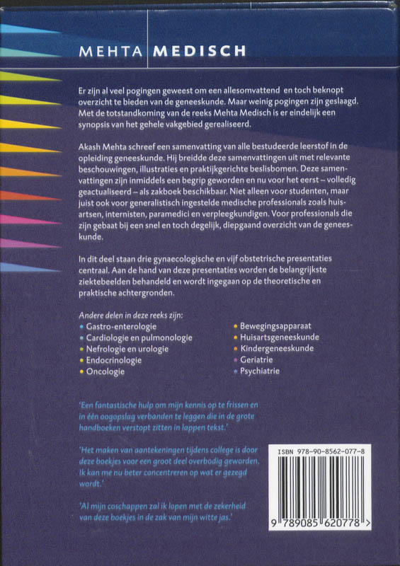 Gynaecologie / Mehta Medisch Gynaecologie / Mehta Medisch achterkant