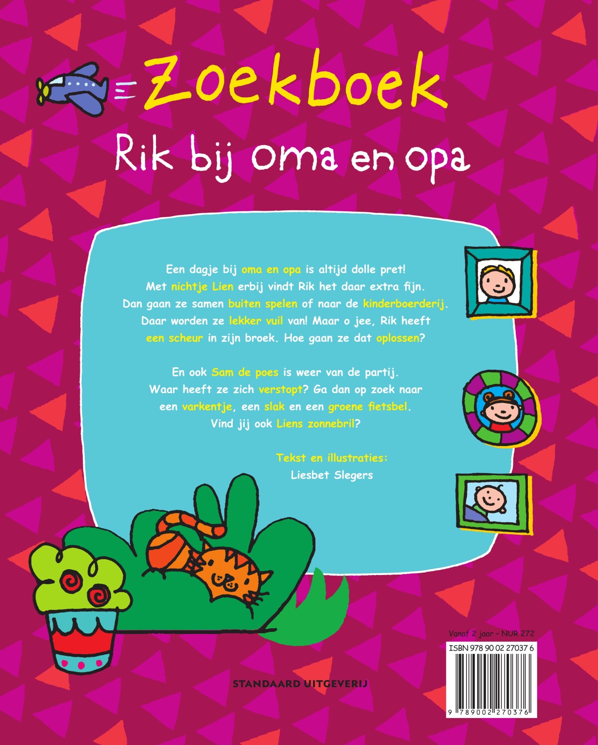 Rik bij oma en opa / Rik achterkant