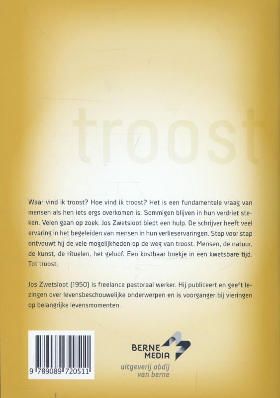 Vindplaatsen van troost achterkant