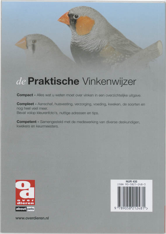 De praktische vinkenwijzer / Over Dieren / 191 achterkant