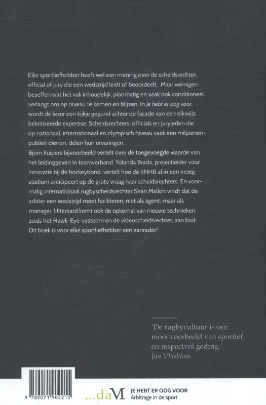Je hebt er oog voor / Sport en Kennis Je hebt er oog voor / Sport en Kennis achterkant