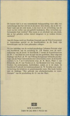 Afscheid nemen van onze doden achterkant