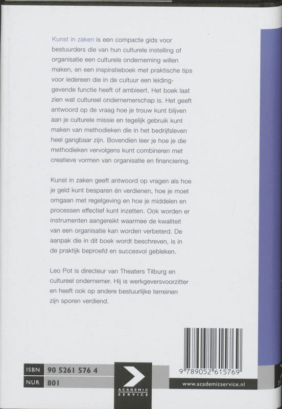 Kunst In Zaken achterkant