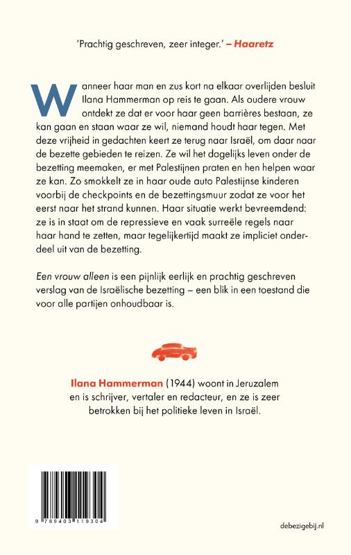 Een vrouw alleen achterkant