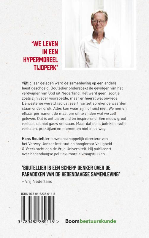 Het seculiere experiment achterkant