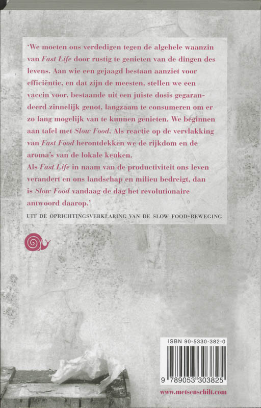 Slow Food Slow Food achterkant