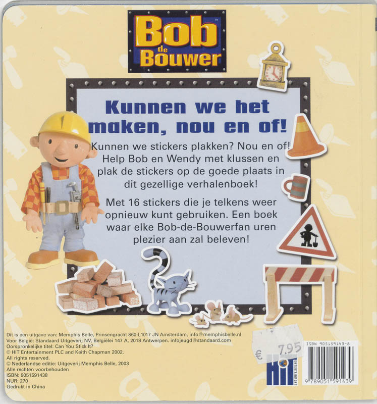 Bobs Stickerboek achterkant