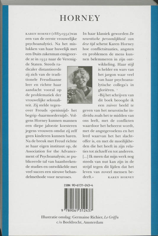 De neurotische persoonlijkheid van deze tijd De neurotische persoonlijkheid van deze tijd achterkant