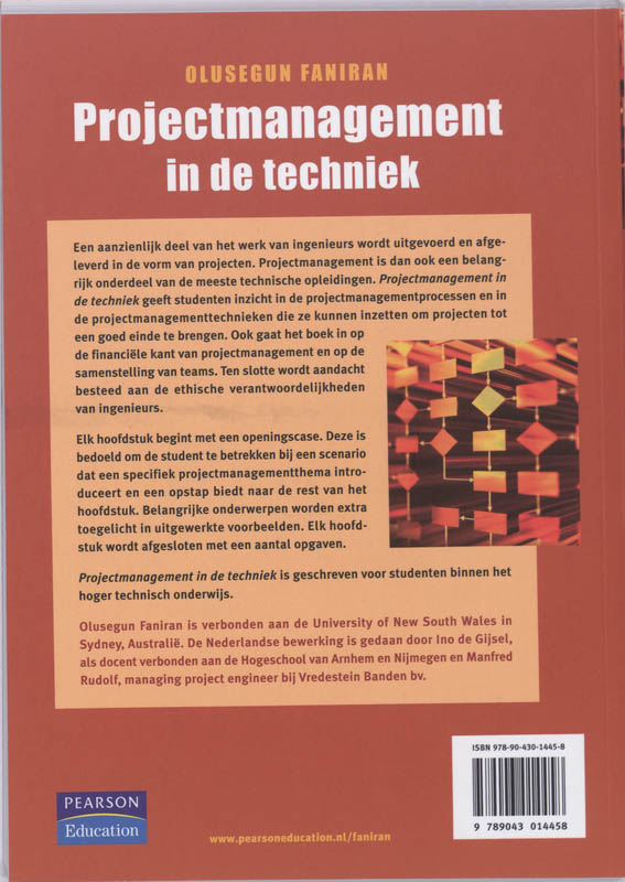 Projectmanagement in de techniek achterkant
