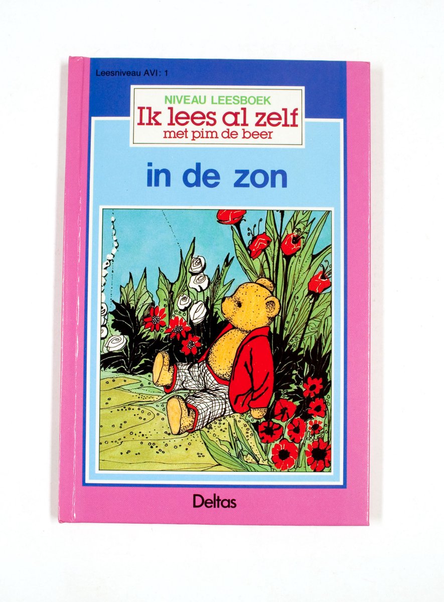 Ik lees al zelf met pim de beer in zon