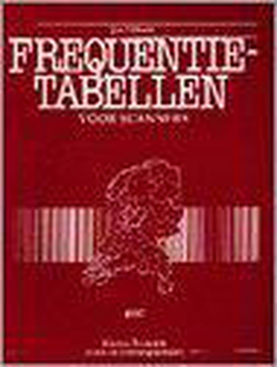 Frequentietabellen voor scanners ed. 1997 theorie- of leerboek