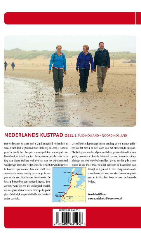 LAW-gids 5-2 -  Nederlands kustpad Zuid-Holland noord-Holland achterkant